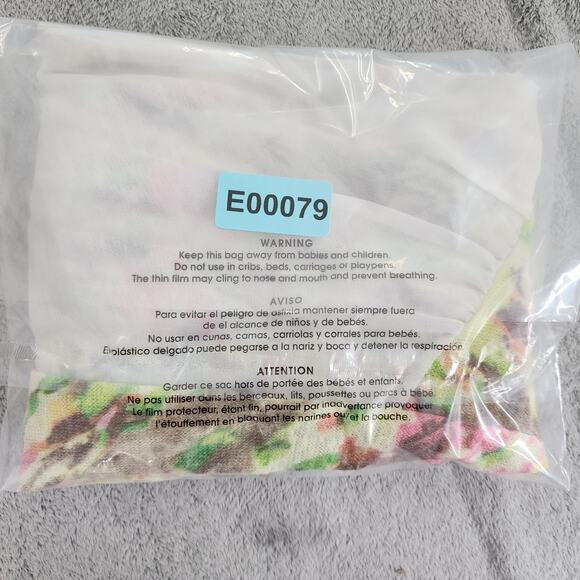 happening in the present Floral Knit Chiffon Open Front Cardigan Size S High Low - Picture 7 of 7